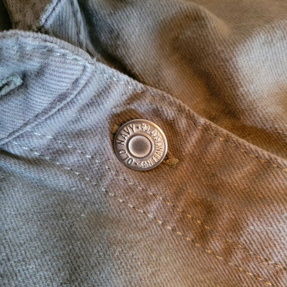 Long-Sleeve Cropped Jean Utility Jumpsuit for Women (GREEN) - Picture 5 of 15